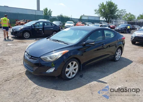 2013 Hyundai Elantra Limited из США, поврежденный, VIN 5NPDH4AE7DH280598